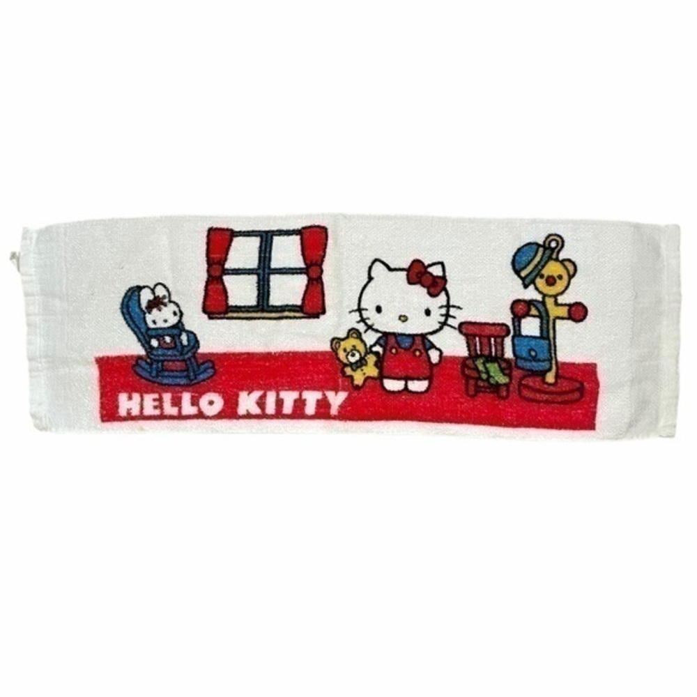 1970s Hello Kitty Sanrio Vintage Hand Towel - Made in Japan